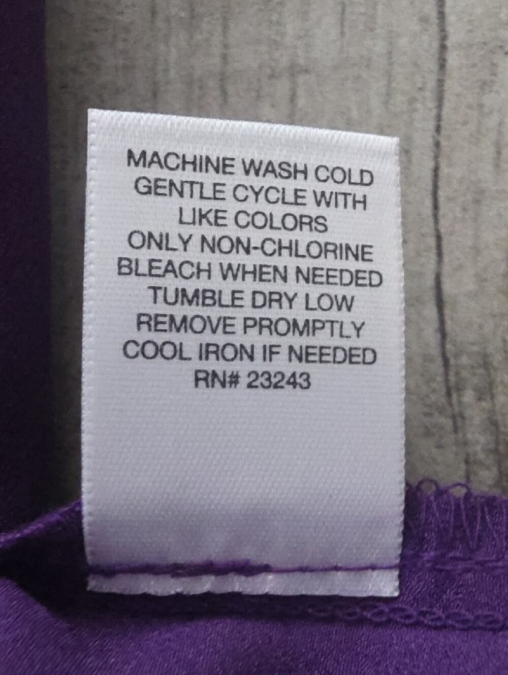 New York & Company Purple Pleated Neck Sleeveless Top - Picture 7 of 7